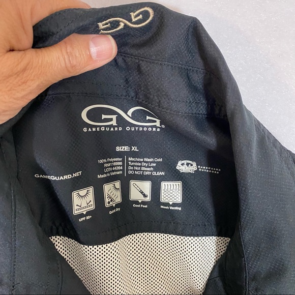 Game Guard Outdoors shirt womens XLarge button down mesh vent quick dry upf 30+ - Picture 4 of 5